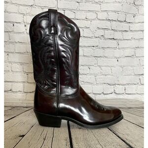 New Guide Gear Brown Leather Men's Western Cowboy Boots 10 XW